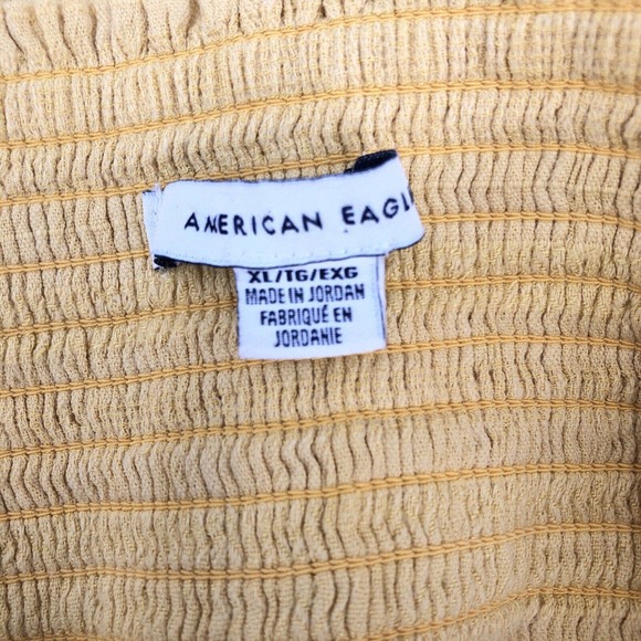 🚨American Eagle Outfitters Womens Size XL Faux Wrap Cami Dress Summer Yellow - Picture 8 of 10